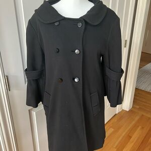 Nine West Black Double Breasted Coat